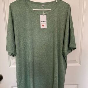 Ladies green casual top